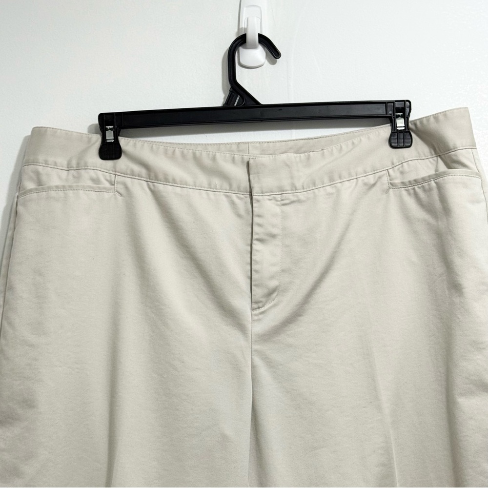 Dockers Collection Beige Stretch Capri Pants Women’s Plus 20W - Picture 5 of 8